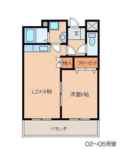 ベルセゾンⅡの間取り