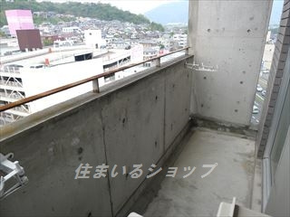 広島市安佐北区口田４丁目の賃貸マンションのバルコニー