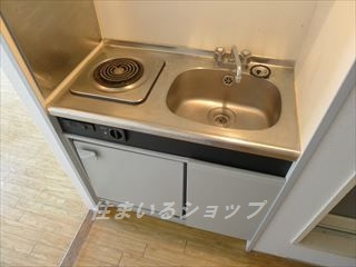 広島市安佐北区口田４丁目の賃貸マンションのキッチン|１口コンロ付き