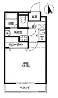 【間取り】 | アムールⅡ　光風館
