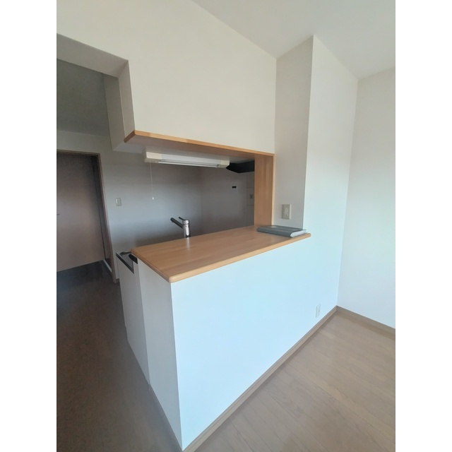 関市上白金のアパートのキッチン