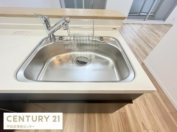 【キッチン】 | グリーンコーポ大正 | ホース付き蛇口のシンク