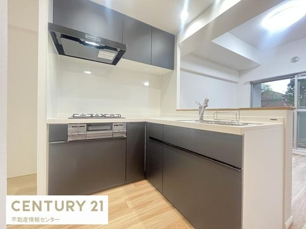 【キッチン】 | グリーンコーポ大正 | 対面式のシステムキッチン新調