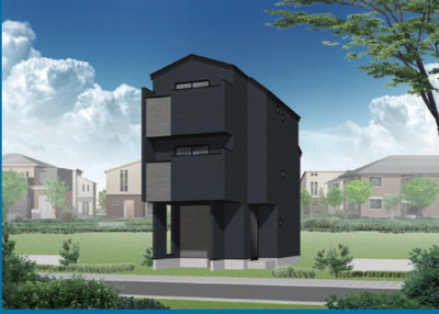 【外観パース】 | 瑞穂区玉水町266① 全1棟 1号棟＜仲介手数料無料＞弥富小・萩山中 新築一戸建て