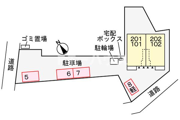 エアリアルⅡの駐車場|駐車場