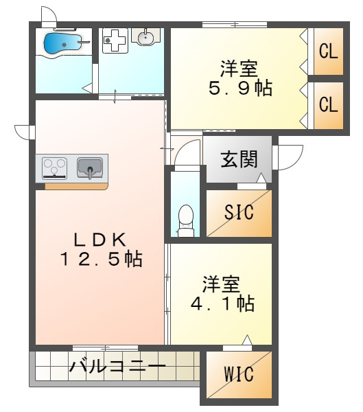 A-CUBEの間取り