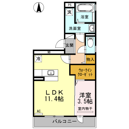 【間取り】 | リヴェールＫ