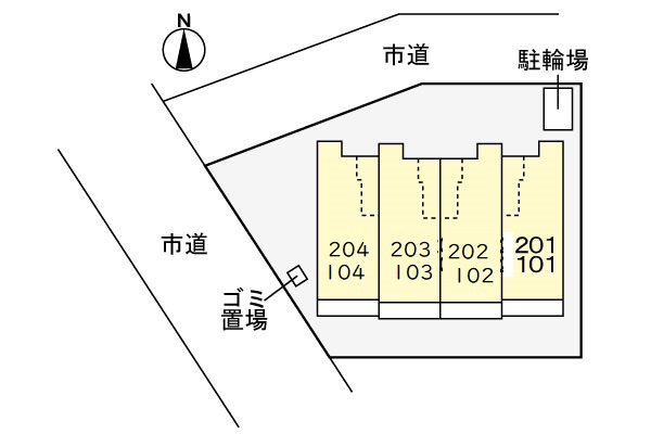 さくらガーデンの区画図