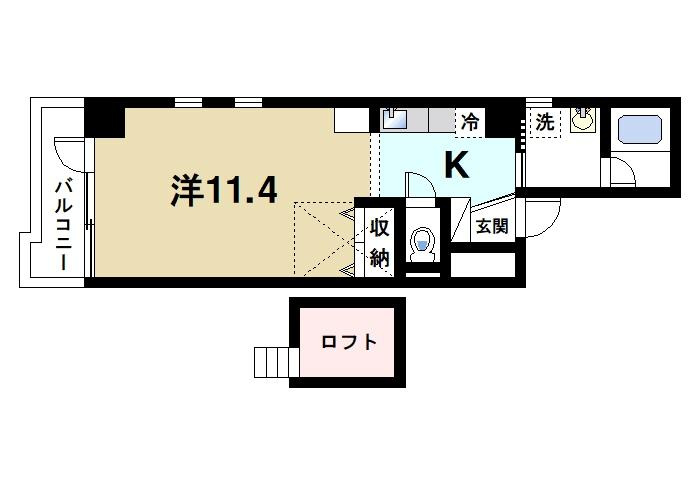 協栄ビル大宮（三条大路１丁目）の間取り