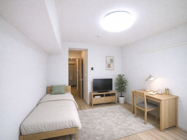 ラ・ステラ学園前の居間・リビング|CGで家具等を配置したもので家具等は含まれません。