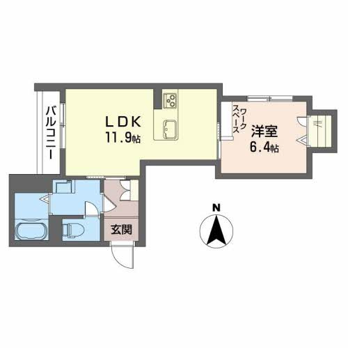 シャーメゾン北城の間取り