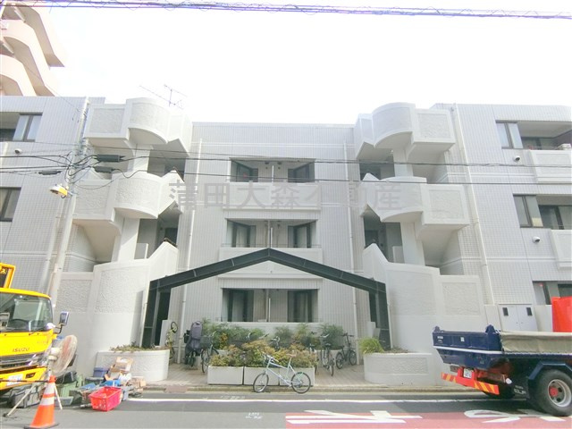 アルス池上の外観|1987年8月築　RC鉄筋コンクリート造地上4階建て総戸数14戸
東急池上線池上駅最寄り徒歩6分の東京都大田区池上7丁目　
