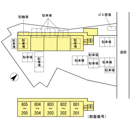 【区画図】Habitation　Daiwa