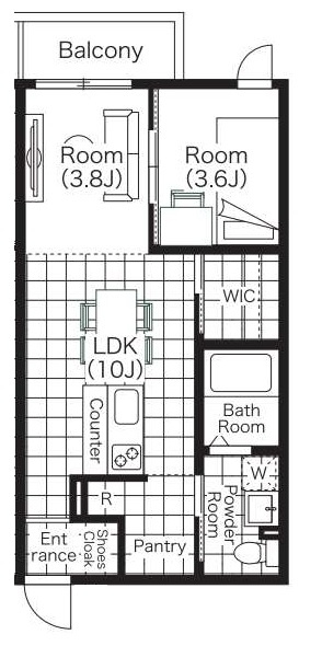 ステイザハウス河内国分の間取り