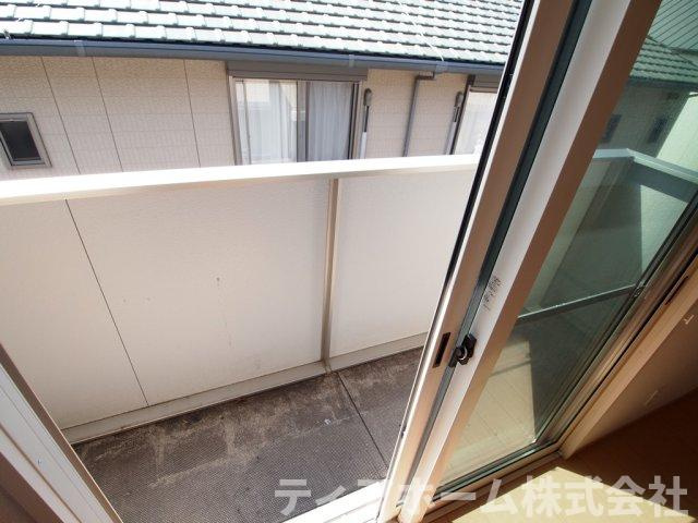 北葛城郡広陵町馬見北８丁目のハイツのバルコニー|落ち着いた時間を過ごせるバルコニーです