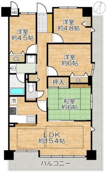 【間取り】 | ピュアハイツ垂水潮見が丘