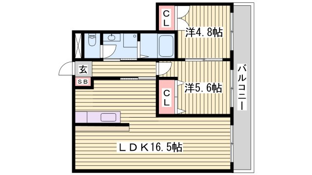 サンヒルズ西今宿の間取り