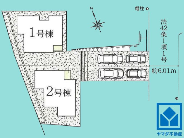 大津市下阪本２丁目　2号棟の区画図