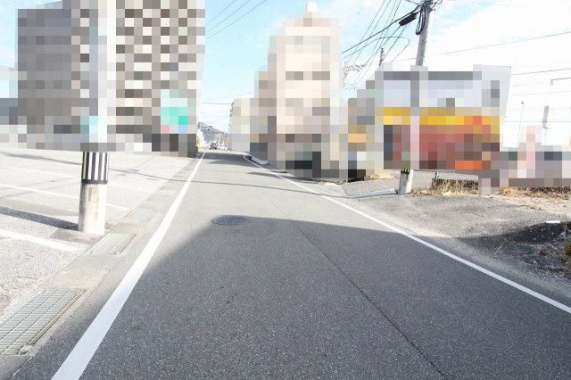 高須　建築条件なし　売土地　Ａ号地の前面道路含む現地写真