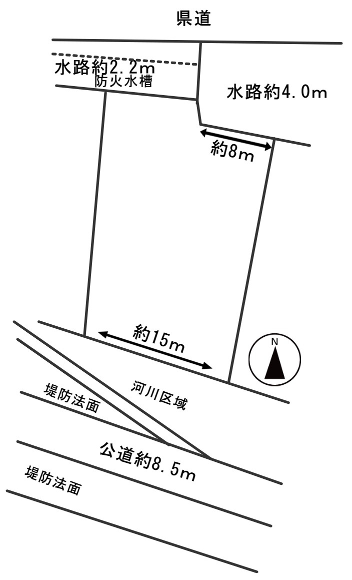 ５９０５４　羽島郡岐南町薬師寺土地の区画図