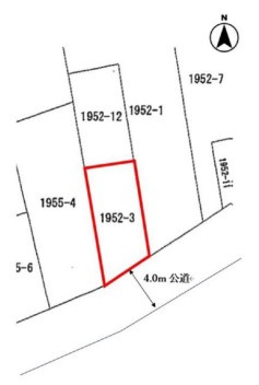【土地図】 | 熊谷市樋春 870万 土地