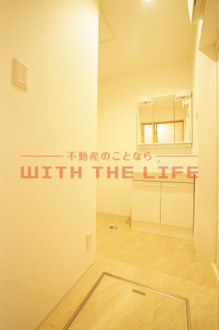 ボンシャンスMⅡ【キャッシュバック対象物件】の洗面所|脱衣スペースもあります