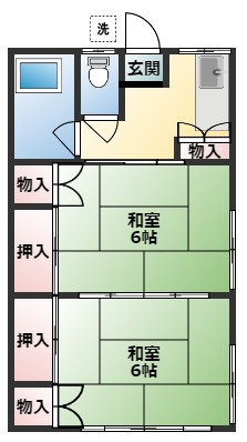 丸晃ハイツの間取り