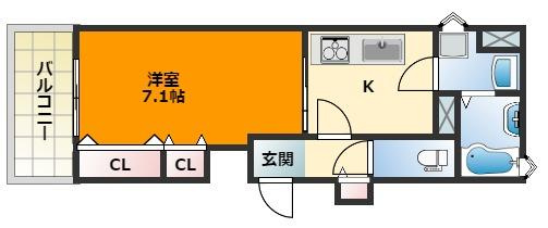 【間取り】 | クリエオーレ俊徳町