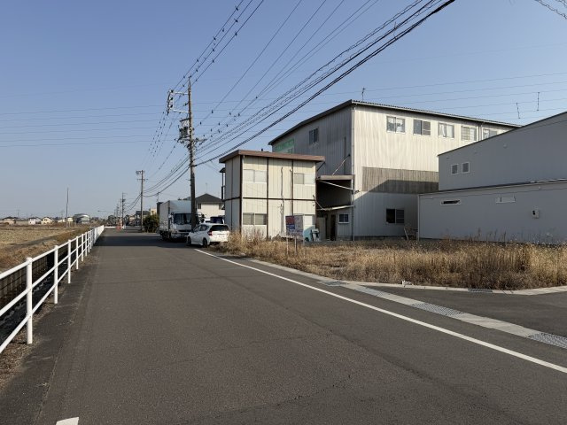 10区画分譲地　呂久　C区画の前面道路含む現地写真|2026/1/19撮影