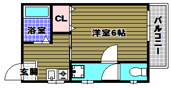 サンハイツＡの間取り
