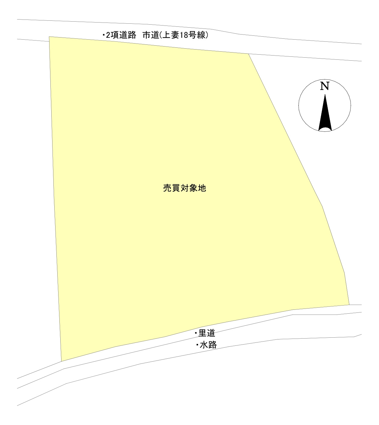 馬場　アパート用地の土地図