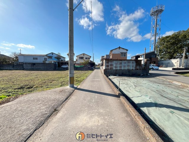 馬場　アパート用地の前面道路含む現地写真