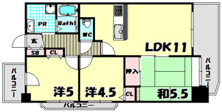 【間取り】 | ベルレコルテ浜辺