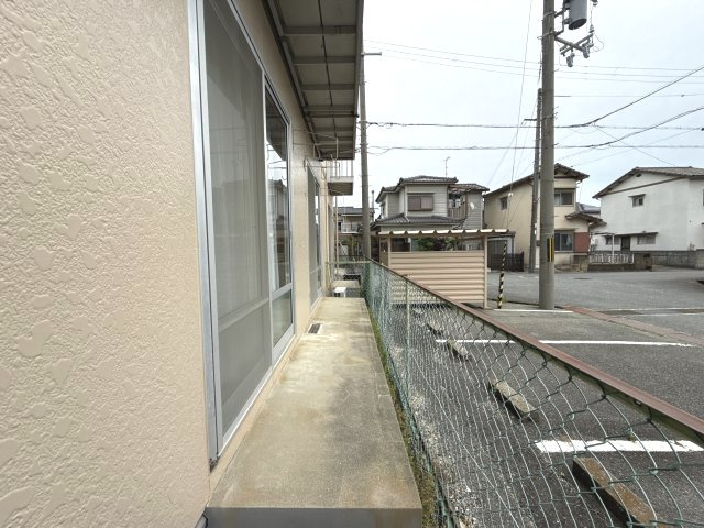 津南コーポラスのバルコニー