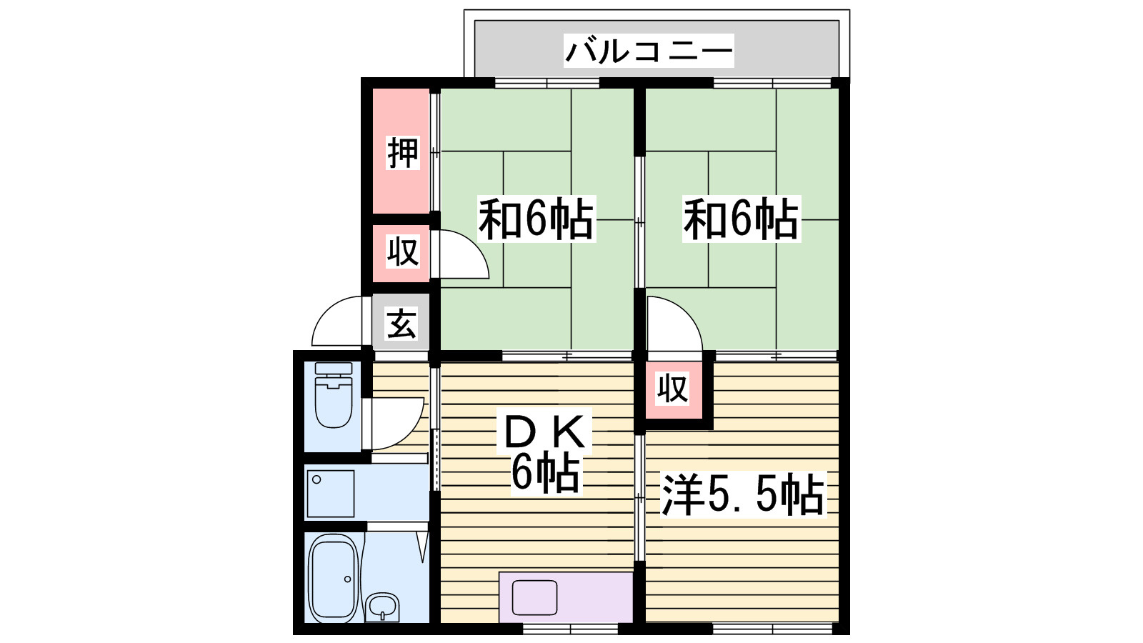 津南コーポラスの間取り