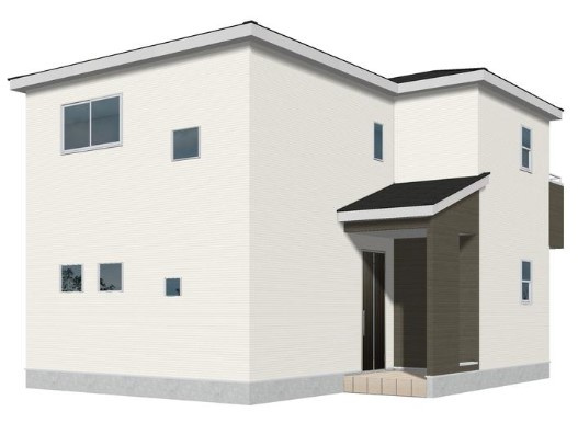 三郷市番匠免1丁目　新築戸建　全12棟　6号棟の外観パース|完成予想図となります