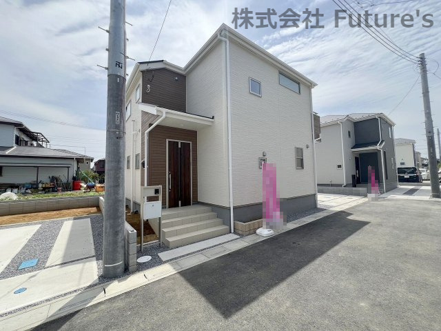 三郷市番匠免1丁目　新築戸建　全12棟　6号棟の外観|現地の写真になります。