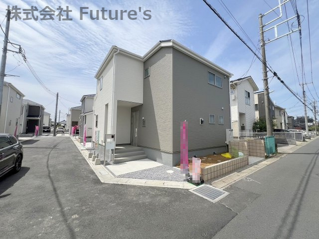 三郷市番匠免1丁目　新築戸建　全12棟　6号棟の外観|現地の写真になります。