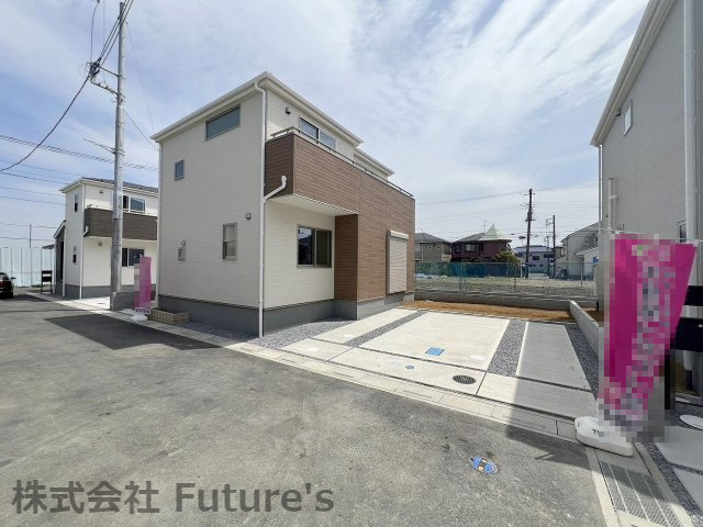 三郷市番匠免1丁目　新築戸建　全12棟　6号棟の外観|現地の写真になります。