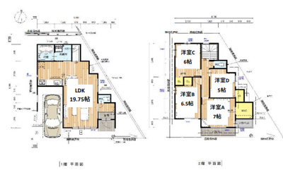 【外観】 | 嵯峨野投渕町　新築戸建　9号地
