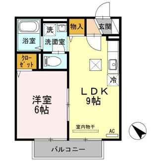 【間取り】 | セジュール上ノ山Ｂ