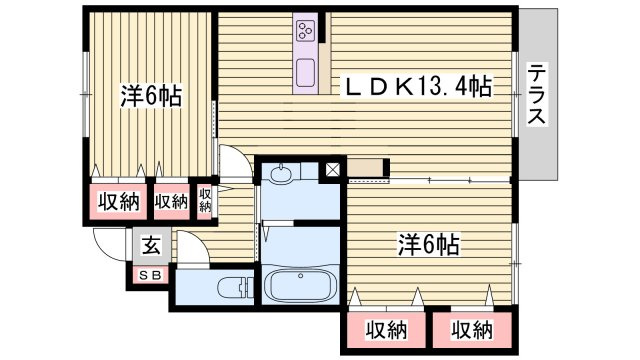 レスポワールの間取り
