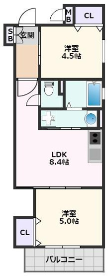 【間取り】 | クリエオーレ一津屋Ⅱ