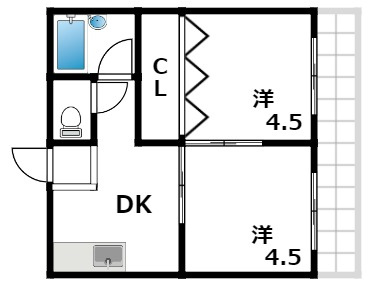 ファミネス芦屋の間取り