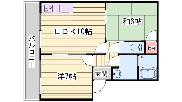 グリーンハイツの間取り