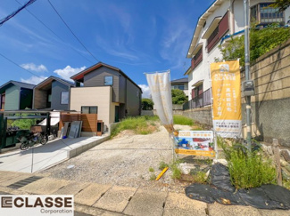 【前面道路含む現地写真】 | 宇治市木幡平尾　2区画　D号地　売土地　建築条件付き