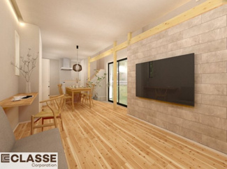 【完成予想図】 | 宇治市木幡平尾　2区画　D号地　売土地　建築条件付き | 弊社は、気密測定器を保有しており、自社での気密測定を実現しております。気密処理をし、気密測定まで標準でさせていただいております。