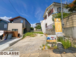 【前面道路含む現地写真】 | 宇治市木幡平尾　2区画　D号地　売土地　建築条件無し