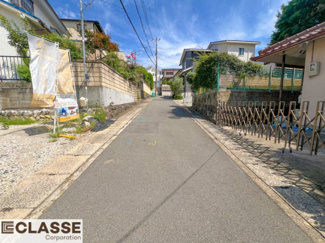【前面道路含む現地写真】 | 宇治市木幡平尾　2区画　D号地　売土地　建築条件無し