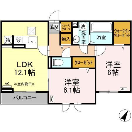 フルールヴェールの間取り